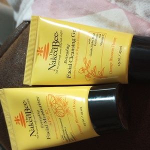 The naked Bee everyday face moisturizer and face cleansing gel
